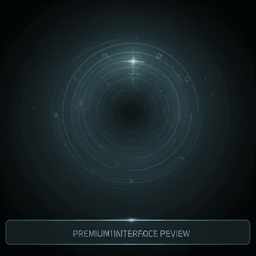 Vista de panel financiero minimalista en una tablet, tonos neutros y acentos azules.